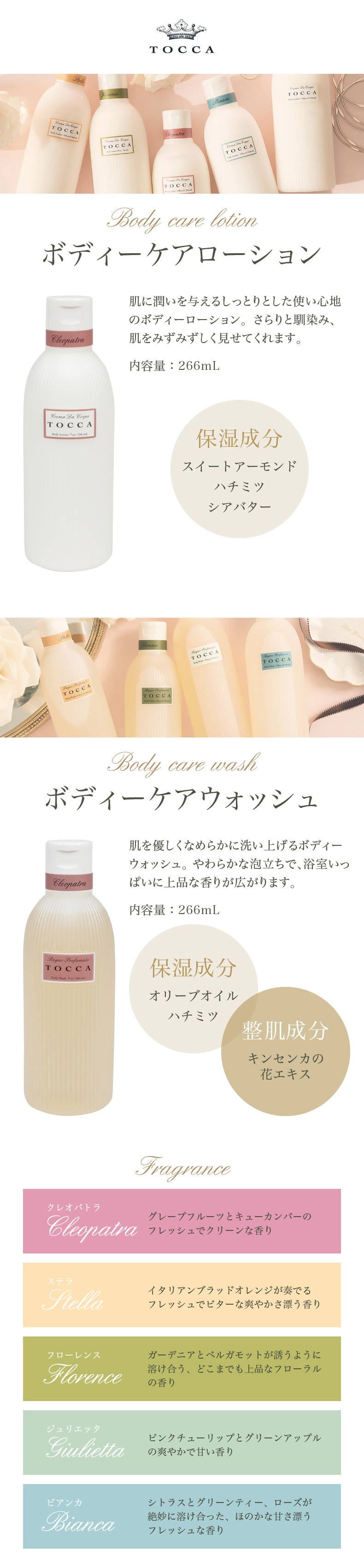 TOCCA ボディーローション/ボディーウォッシュ