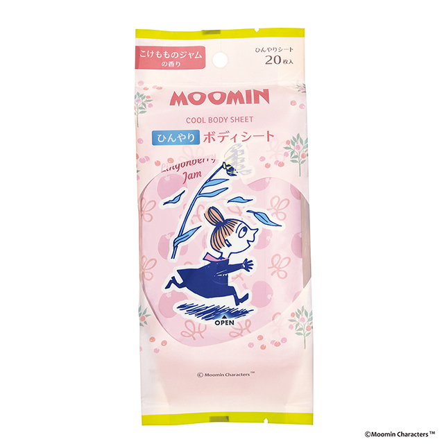 ムーミン ひんやりボディーシート こけもものジャム こけもものジャム