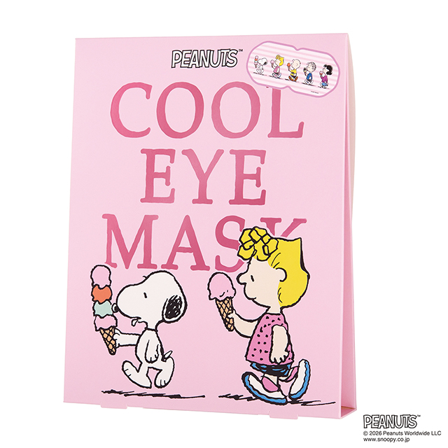 ピーナッツ スヌーピー クールアイマスク2枚 ピーチソルベ ピーチソルベ