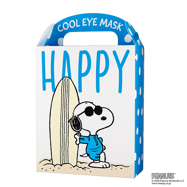 ピーナッツ スヌーピー クールアイマスクアソート 6枚 ハッピー ハッピー