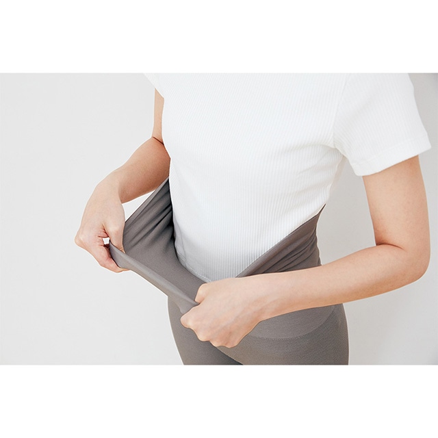 Beauwell (ビューウェル) オントミー 腹巻きレギンス シルバーグレー