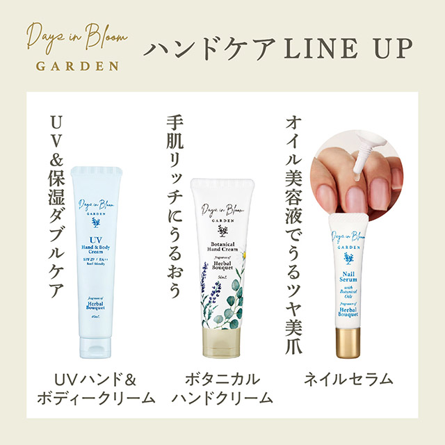 ディズインブルーム ガーデン UV ハンド&ボディークリーム ハーバルブーケ 40mL ハーバルブーケ