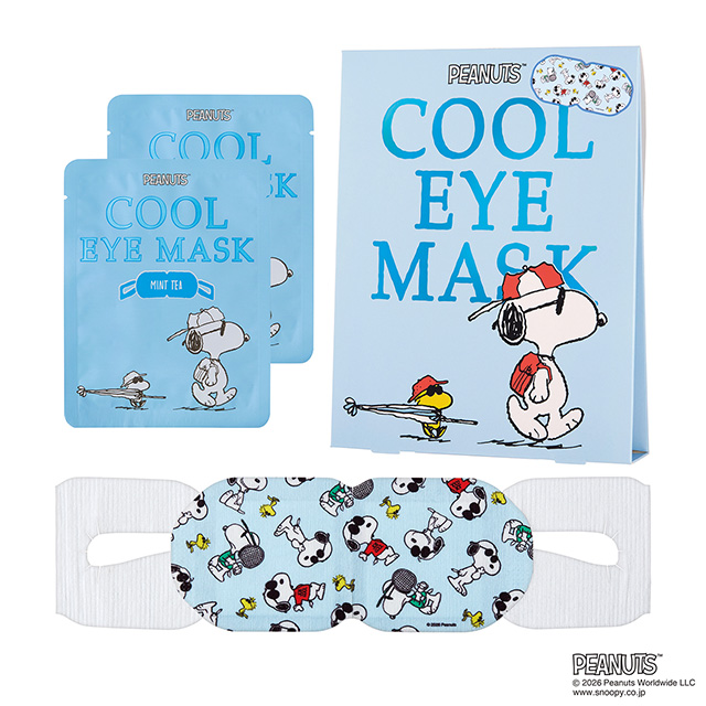 ピーナッツ スヌーピー クールアイマスク2枚 ミントティー ミントティー