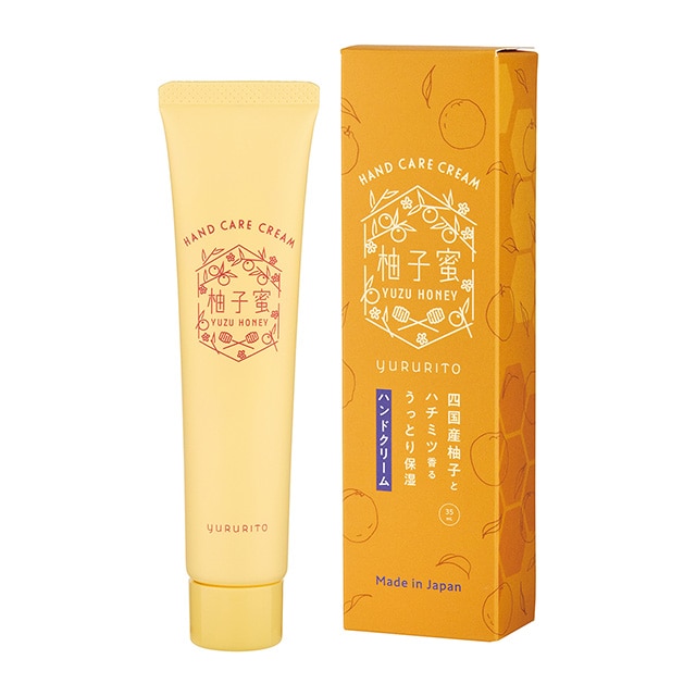 ゆるりと 柚子蜜（ ユズハニー ） うっとり ハンドケアクリーム 35mL 柚子蜜