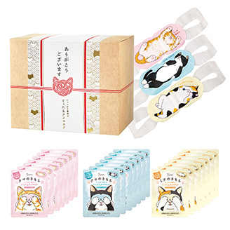 キモチ ホットアイマスク にゃんづくしギフト 21枚入り