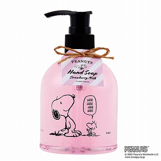 ピーナッツ  スヌーピー ハンドソープ ストロベリーミルク