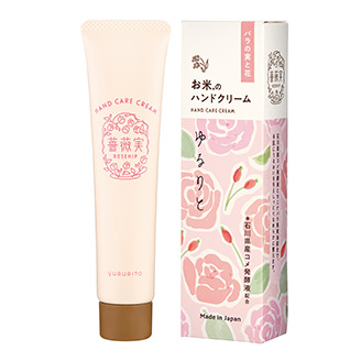 ゆるりと 薔薇実 ( ローズヒップ ) お米のハンドケアクリーム 35mL | ハンドクリーム