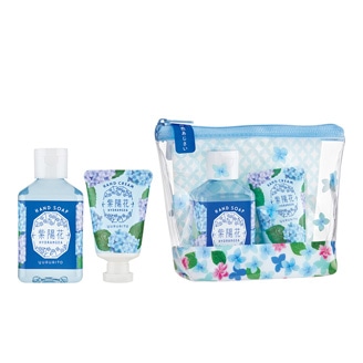 ゆるりと 紫陽花 あじさい ハンドケアセット （ ミニハンドソープ、 ミニハンドクリーム）