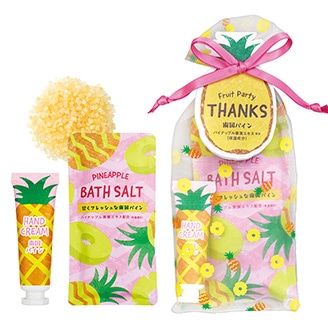 フルーツの森 南国パイン プチギフト ( バスソルト40g / ハンドクリーム10mL )