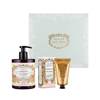 【WEB限定】パニエデサンス（アブソリュート）ローズゼラニウム ハンドクリーム＆リキッドマルセイユソープセット