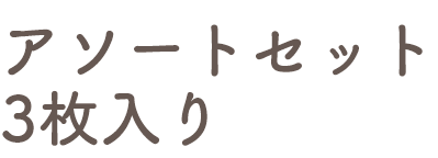 アソートセット3枚入り